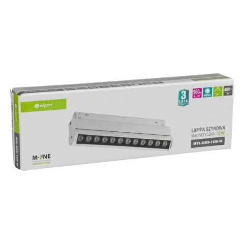 Reflektor szynowy magnetyczny liniowy, regulowany, 12 W, 960 lm, 4000 K, biały, M-LINE DPM