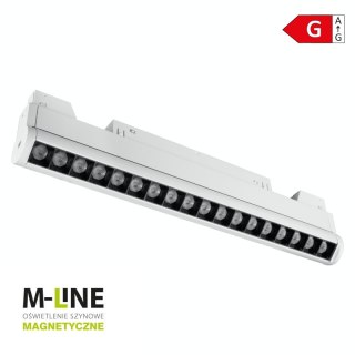 Reflektor szynowy magnetyczny liniowy, regulowany, 18 W,1400 lm, 4000 K, biały, M-LINE DPM