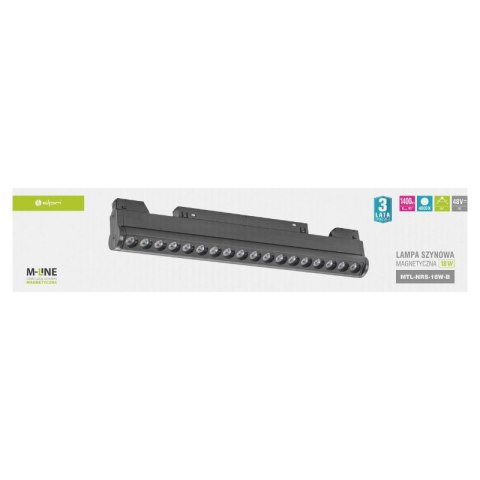 Reflektor szynowy magnetyczny liniowy, regulowany, 18 W, 1400 lm, 4000 K, czarny, M-LINE DPM