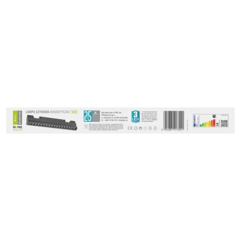 Reflektor szynowy magnetyczny liniowy, regulowany, 18 W, 1400 lm, 4000 K, czarny, M-LINE DPM