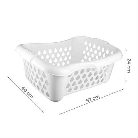 Kosz na bieliznę biodrowy, biały, 4BATH DPM