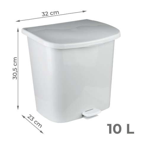 Kosz na odpady z pedałem, 10 l, 4BATH DPM
