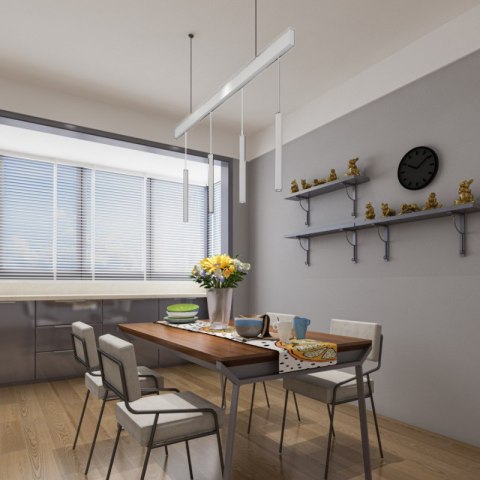 Lampa szynowa wisząca magnetyczna, 10 W, 800 lm, 4000 K, 30 cm, biała, M-LINE DPM