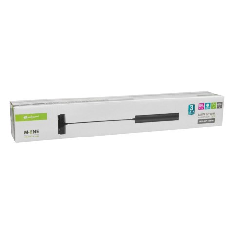 Lampa szynowa wisząca magnetyczna, 10 W, 800 lm, 4000 K, 30 cm, czarna, M-LINE DPM