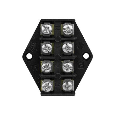 Listwa zaciskowa, 4-torowa, 2,5 mm2, czarna
