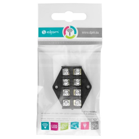 Listwa zaciskowa, 4-torowa, 2,5 mm2, czarna