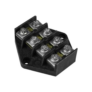 Listwa zaciskowa, 4-torowa, 4 mm2, czarna
