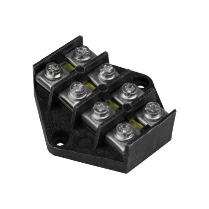 Listwa zaciskowa, 4-torowa, 4 mm2, czarna