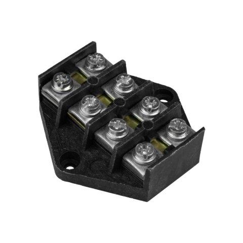 Listwa zaciskowa, 4-torowa, 4 mm2, czarna