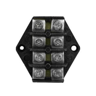 Listwa zaciskowa, 4-torowa, 4 mm2, czarna