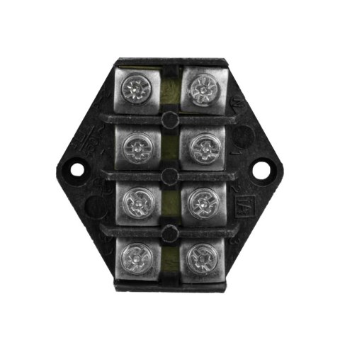 Listwa zaciskowa, 4-torowa, 4 mm2, czarna