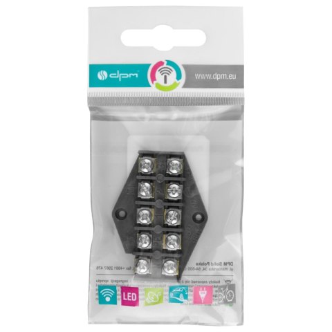 Listwa zaciskowa, 5-torowa, 2,5 mm2, czarna