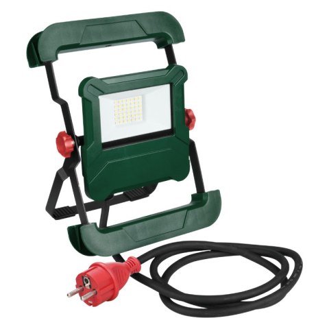 Naświetlacz LED z gniazdem AC 230 , 2700 lm, 5000 K, IP54, zielony DPM
