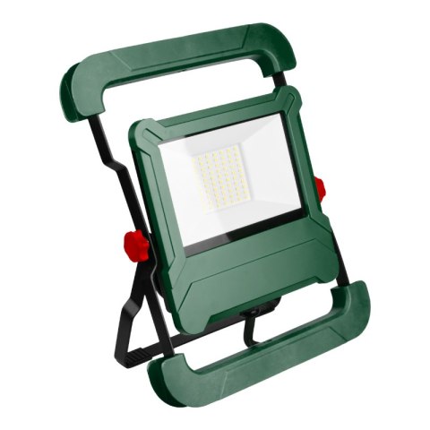 Naświetlacz LED z gniazdem AC 230 V, 4500 lm, 5000 K, IP54, zielony DPM