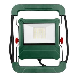 Naświetlacz LED z gniazdem AC 230 V, 4500 lm, 5000 K, IP54, zielony DPM
