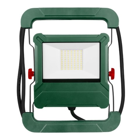 Naświetlacz LED z gniazdem AC 230 V, 4500 lm, 5000 K, IP54, zielony DPM