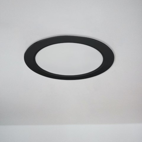 Plafon LED 2 w 1, 18 W, 1900 lm, 3000K-4000K-6000K, IP54, okrągły, czarny DPM