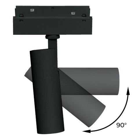 Reflektor szynowy magnetyczny, 15 W, 1200 lm, 4000 K, czarny, M-LINE DPM