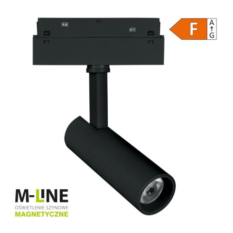Reflektor szynowy magnetyczny, 5 W, 400 lm, 4000 K, czarny, M-LINE DPM