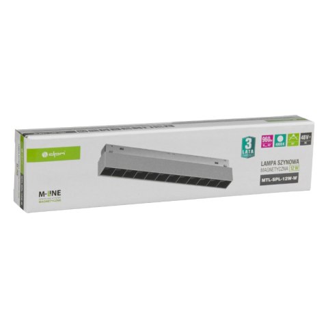 Reflektor szynowy magnetyczny liniowy, 12 W,960 lm, 4000 K, biały, M-LINE DPM