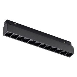 Reflektor szynowy magnetyczny liniowy, 12 W, 960 lm, 4000 K, czarny, M-LINE DPM