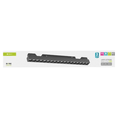 Reflektor szynowy magnetyczny liniowy, 18 W, 1400 lm, 4000 K, czarny, M-LINE DPM