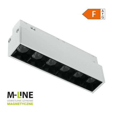 Reflektor szynowy magnetyczny liniowy, 6 W, 480 lm, 4000 K, biały, M-LINE DPM