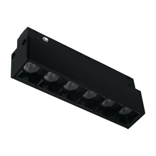 Reflektor szynowy magnetyczny liniowy, 6 W, 480 lm, 4000 K, czarny, M-LINE DPM