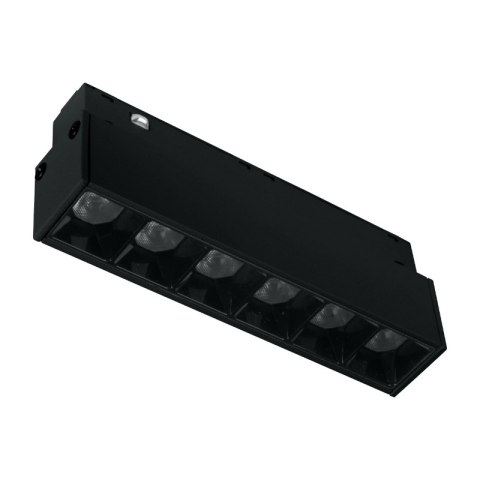 Reflektor szynowy magnetyczny liniowy, 6 W, 480 lm, 4000 K, czarny, M-LINE DPM