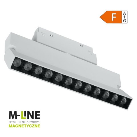 Reflektor szynowy magnetyczny liniowy, regulowany, 12 W, 960 lm, 4000 K, biały, M-LINE DPM