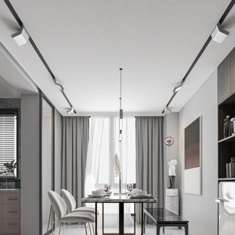 Reflektor szynowy magnetyczny liniowy, regulowany, 12 W, 960 lm, 4000 K, biały, M-LINE DPM