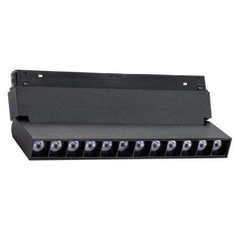 Reflektor szynowy magnetyczny liniowy, regulowany, 12 W, 960 lm, 4000 K, czarny, M-LINE DPM