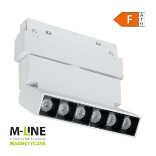 Reflektor szynowy magnetyczny liniowy, regulowany, 6 W, 480 lm, 4000 K, biały, M-LINE DPM
