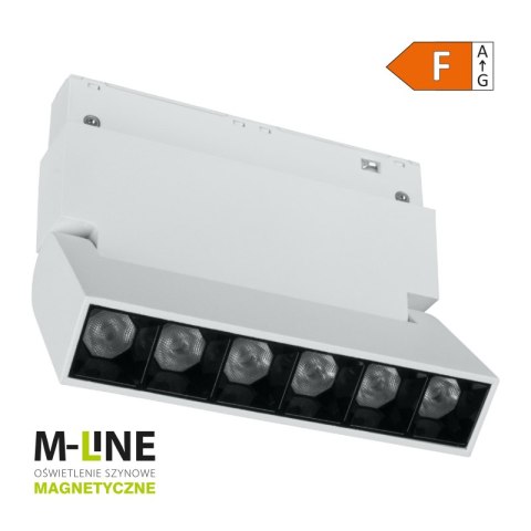 Reflektor szynowy magnetyczny liniowy, regulowany, 6 W, 480 lm, 4000 K, biały, M-LINE DPM