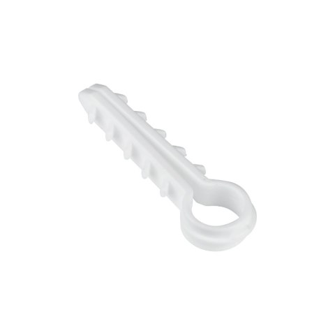 Uchwyt na kabel okrągły, 6 mm2, biały, 100 szt.