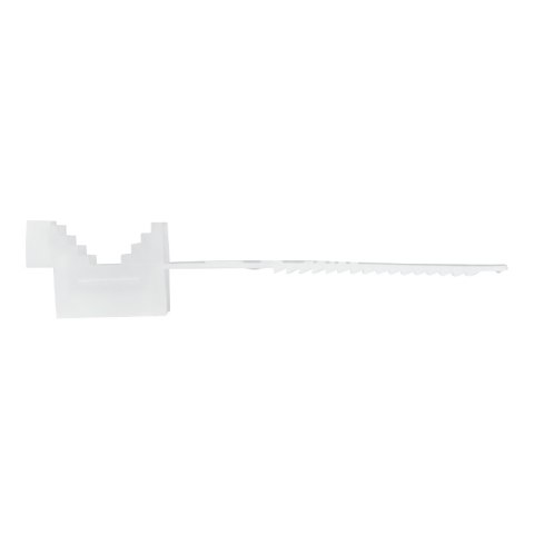 Uchwyt na kabel paskowy, biały, 25 szt.