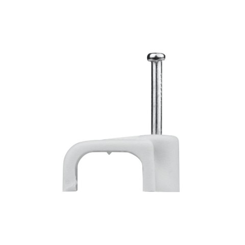 Uchwyt na kabel płaski, 3x2.5 mm2, biały, 25 szt.
