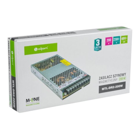 Zasilacz zewnętrzny do szynoprzewodów magnetycznych, 200 W, DC 48 V, M-LINE DPM