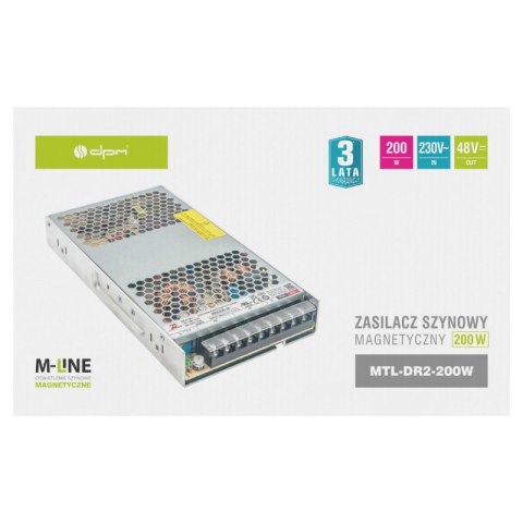 Zasilacz zewnętrzny do szynoprzewodów magnetycznych, 200 W, DC 48 V, M-LINE DPM