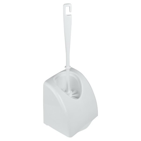 Zestaw WC - deska, szczotka, uchwyt na papier, biały DPM