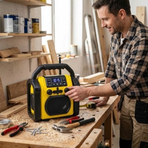 Adler Radio budowlane z Bluetooth - IPX 54