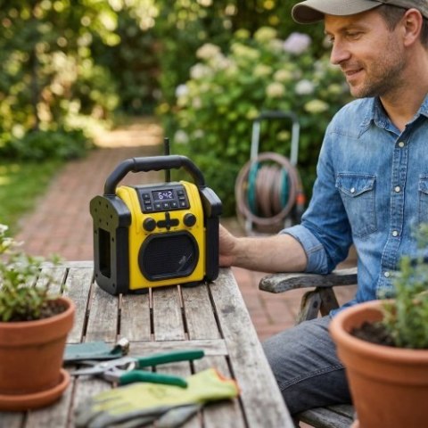 Adler Radio budowlane z Bluetooth - IPX 54
