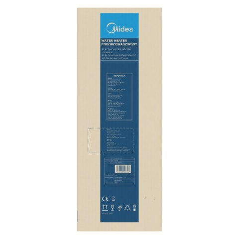 Elektryczny podgrzewacz wody akumulacyjny, 80 l, D80-20ED6, Midea