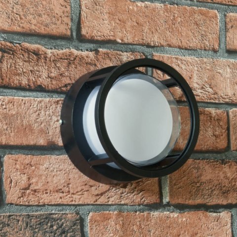 Kinkiet zewnętrzny LED, 12 W, 1200 lm, 4000 K, IP54, czarny
