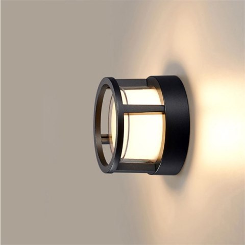 Kinkiet zewnętrzny LED, 12 W, 1200 lm, 4000 K, IP54, czarny