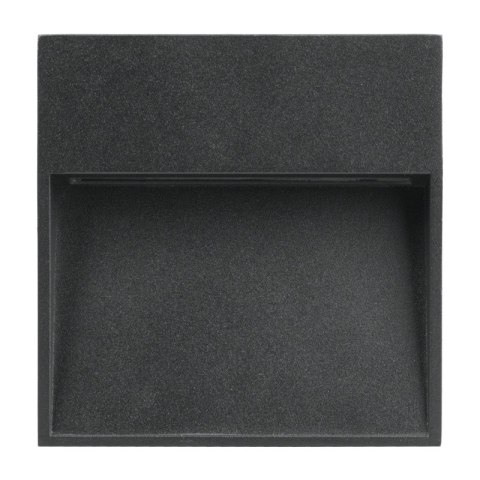 Kinkiet zewnętrzny LED, 3 W, 270 lm, 4000 K, IP54, czarny