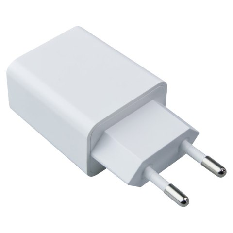 Ładowarka sieciowa 2 x USB, 2,4 A, biała DPM