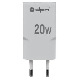 Ładowarka sieciowa 2 x USB (A+C), QC 3.0, PD, PPS, 3 A, 20 W, biała