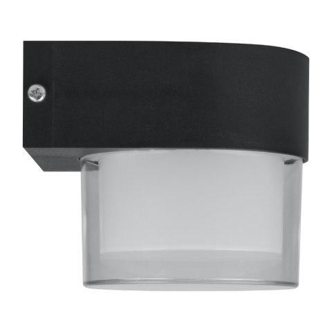 Lampa solarna zewnętrzna, 2 W, 300 lm, 3000/6000 K, IP65, czarna