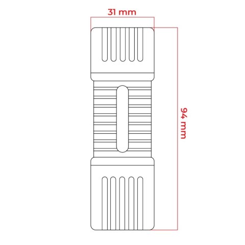 Latarka COB, 80 lm